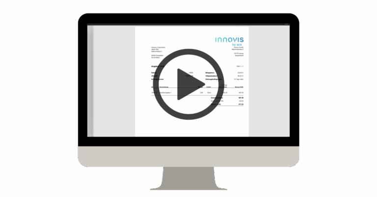 Mockup Webinar E-Rechnung von innovis
