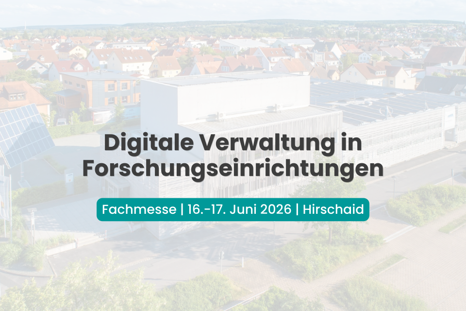 innovis auf der Fachmesse „Digitale Verwaltung in Forschungseinrichtungen“